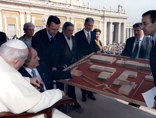 presentazione a papa giovanni paolo II del progetto ancos