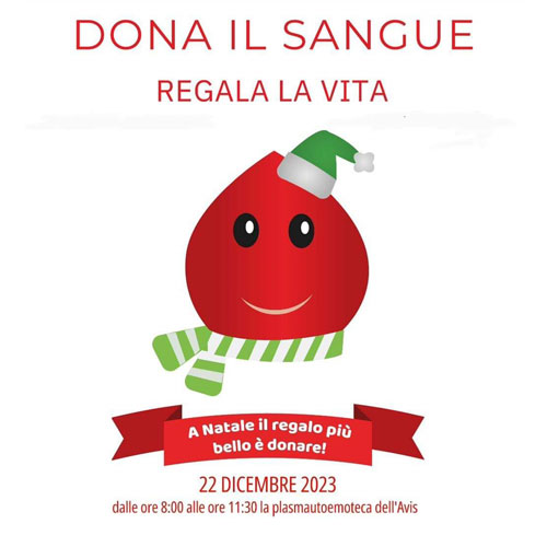 Dona il sangue, regala la vita: a Natale il regalo più bello è donare