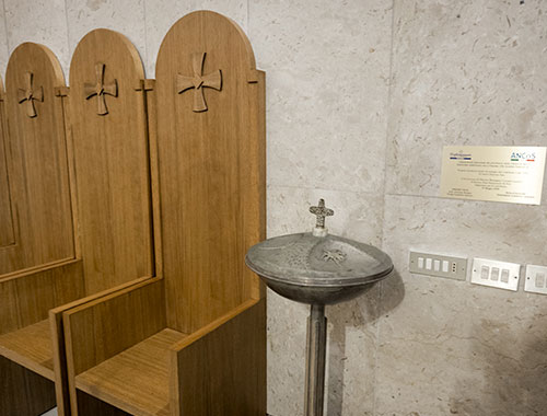 acquasantiera chiesa maria ss addolorata palermo