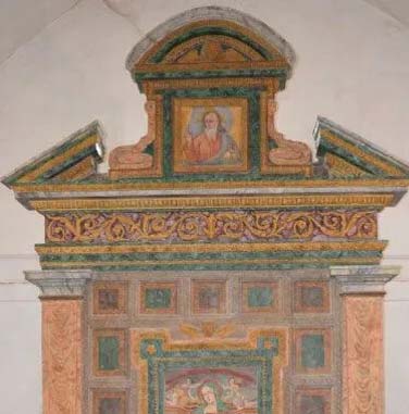 altare maggiore chiesa santa maria delle grazie restaurata a chia