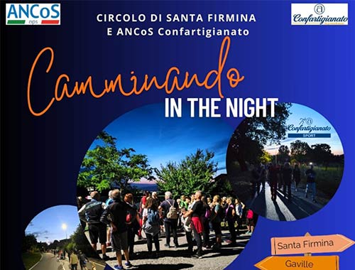 camminando in the night le passeggiate notturno con ancos aps arezzo