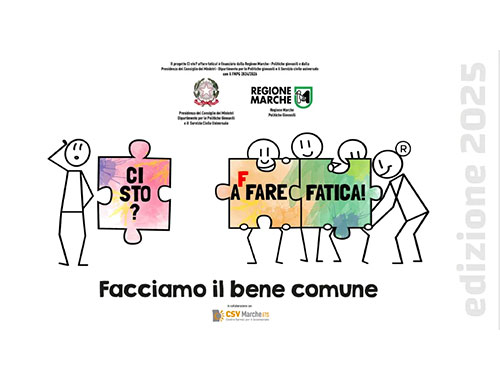 ci sto affare fatica bene comune progetto regione marche