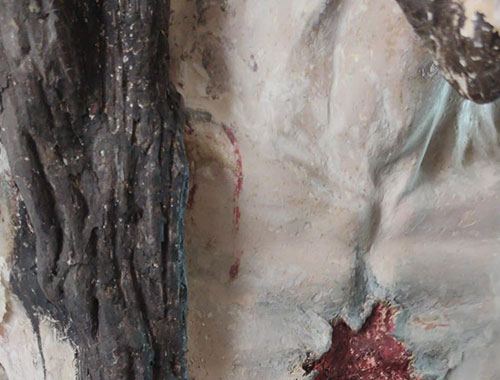 cristo deriso dettaglio capelli