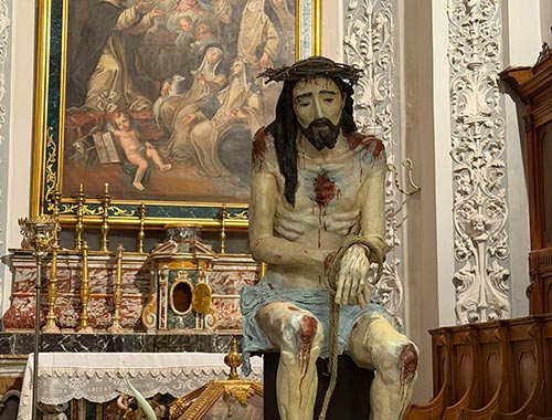 cristo seduto ragusa ibla