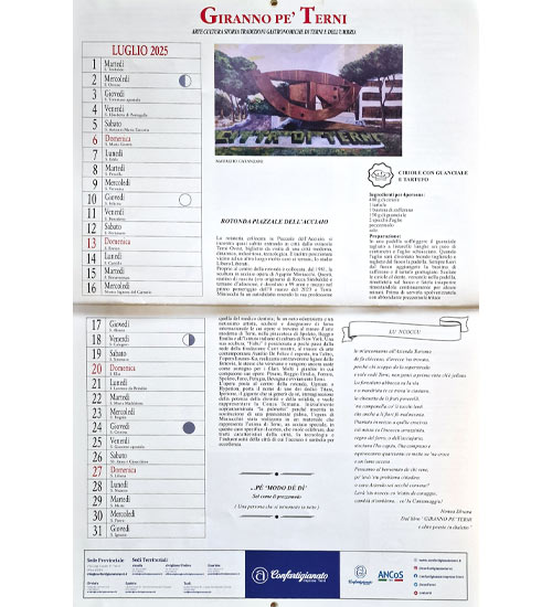 cultura terni calendario giranno pé terni