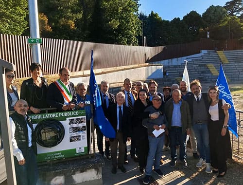 Defibrillatore donato alla comunità di San Gemini in provincia di Terni da ANCoS Aps grazie ai fondi 5x1000