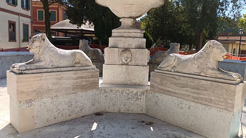 Fontana Leoni Ospedale Militare Celio a Roma