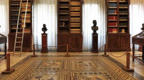 restauro mosaici romani società geografica italiana