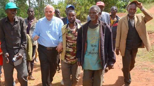 smiling children town