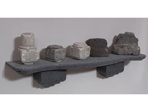 esposizione reperti lapidarium