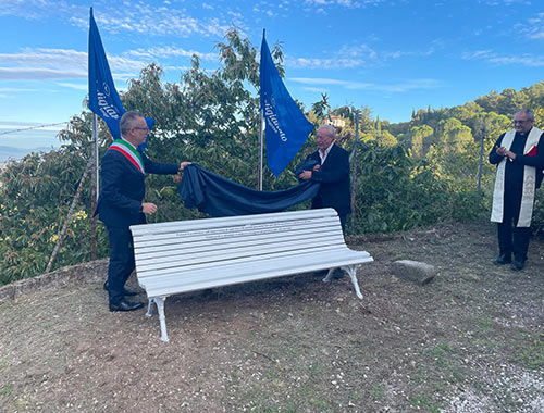 inaugurazione panchina bianca ancos confartigianato