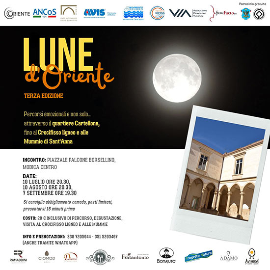 percorsi emozionali terza edizione lune d'oriente a modica