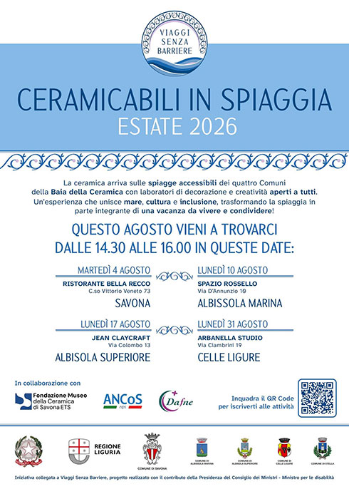programma ceramicabili in spiaggia