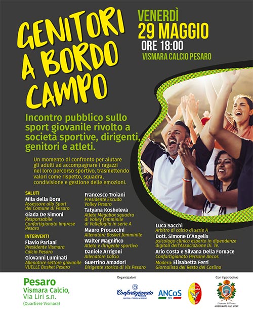 genitori a bordo campo