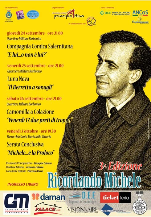programma terza edizione ricordando michele