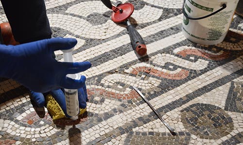 tecniche di restauro mosaico pavimentale
