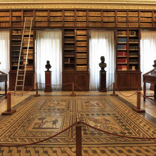 restauro mosaici romani società geografica italiana