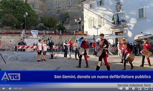 am terni television defibrillatore san gemini Speciale San Gemini defibrillatore donato da ANCoS Aps