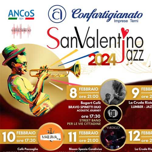A Terni San Valentino Jazz dall'8 al 18 febbraio