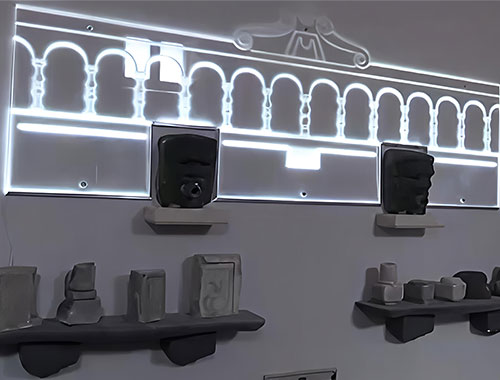 spazio espositivo reperti lapidarium