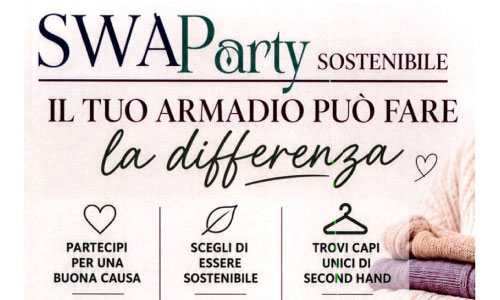 swap party evento benefico terni