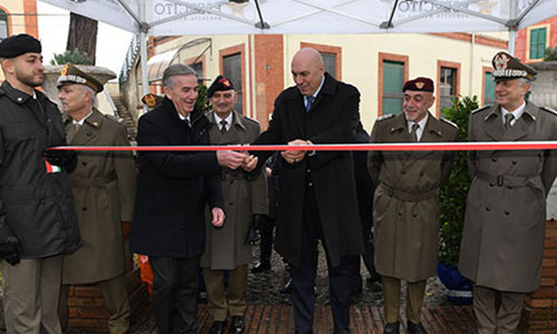 taglio del nastro celio fontana leoni