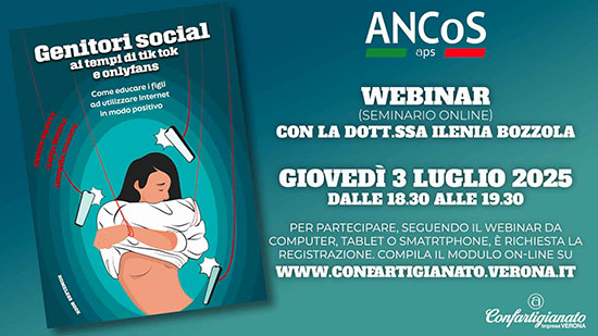 Webinar genitori social con ANCoS Verona e Confartigianato-Imprese